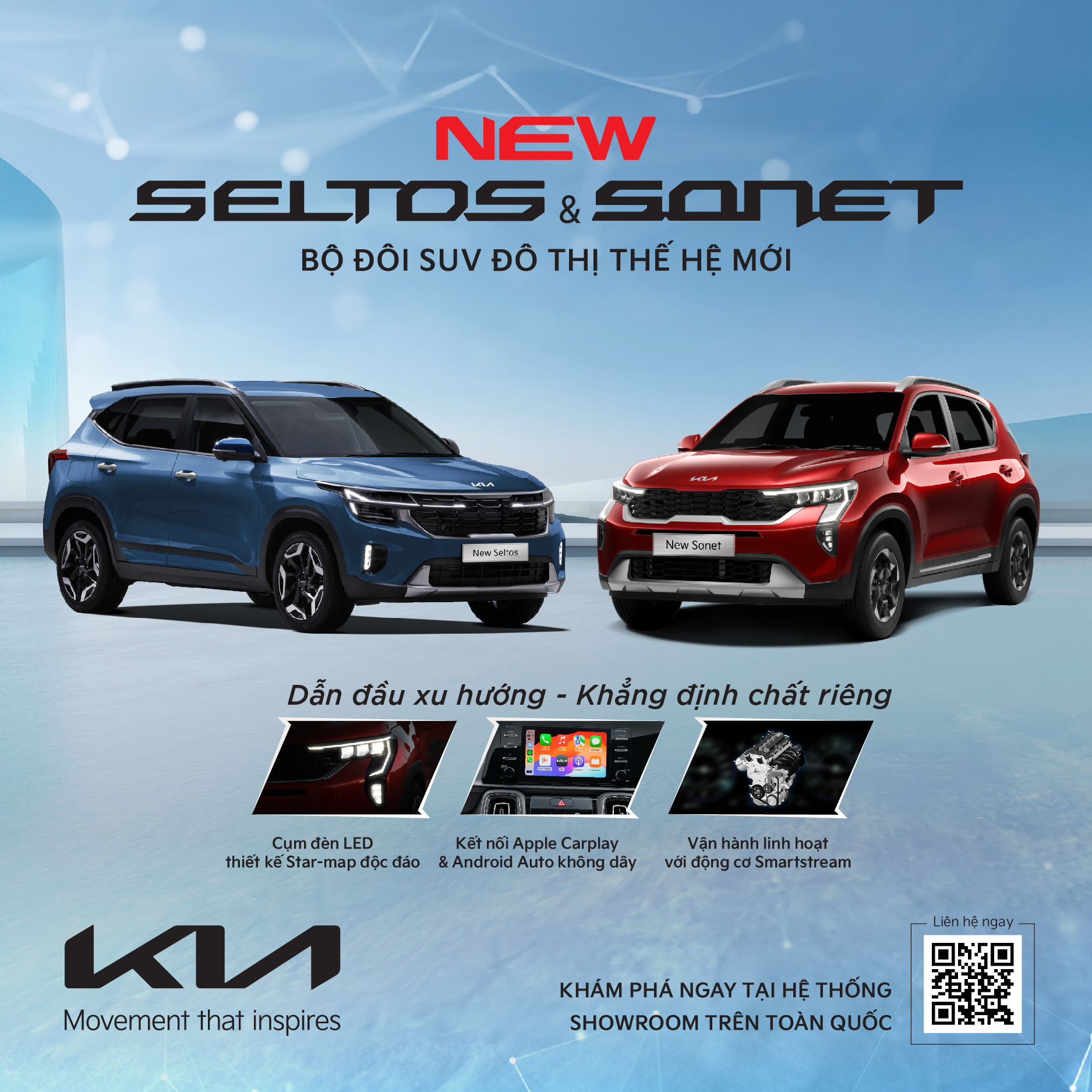 THACO AUTO GIỚI THIỆU KIA NEW SONET VÀ CÁC PHIÊN BẢN MỚI CỦA KIA NEW SELTOS - BỘ ĐÔI SUV ĐÔ THỊ THẾ HỆ MỚI CỦA KIA